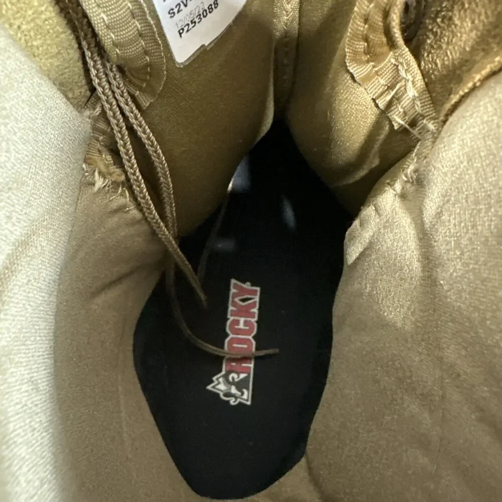 Rocky S2V Predator Military Boots Men's 15M Wide Coyote Brown Tactical see cond.